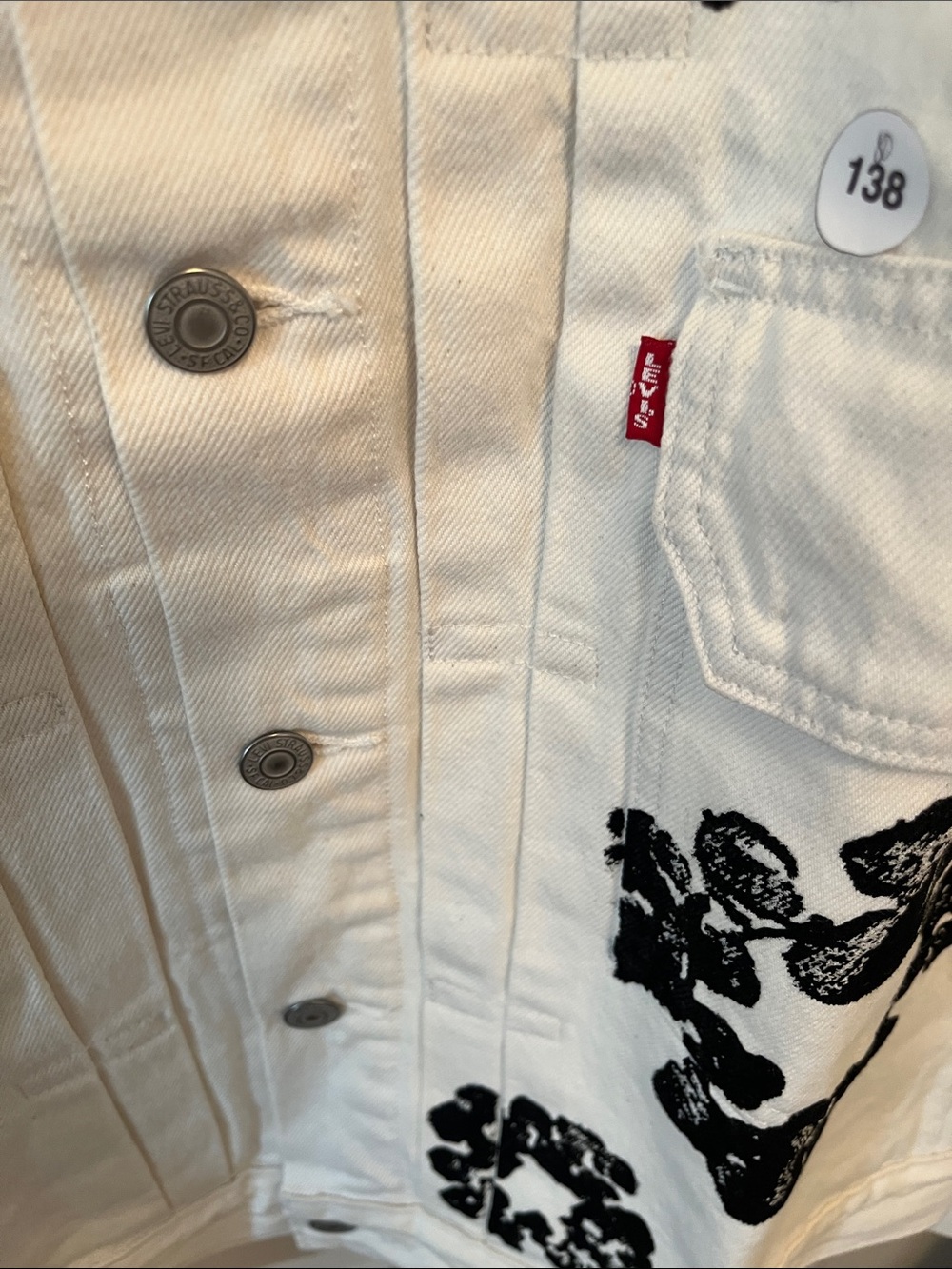 Denim Tears x Levi’s Wreath Jacket Brand New! - Picture 3 of 4